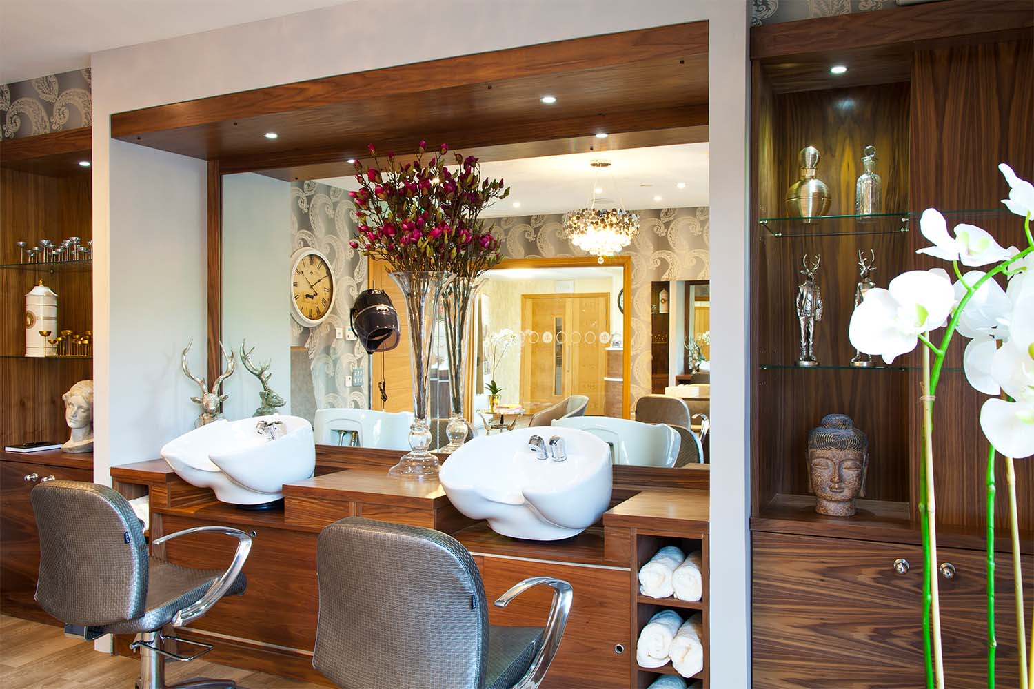 hair salon mirror
