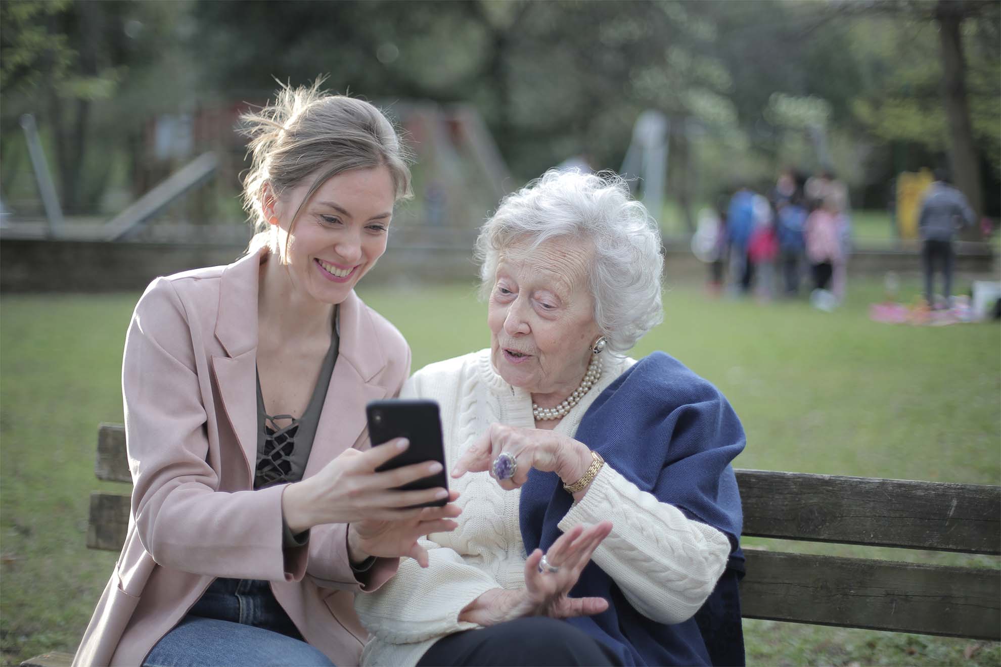 resident-and-family-member-on-phone