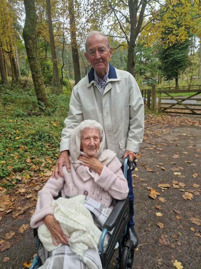 Manor Grange Care Home residents enjoying a luxurious trip in their new Audi A6