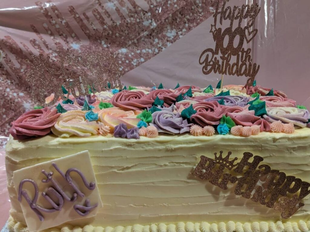 100th birthday cake